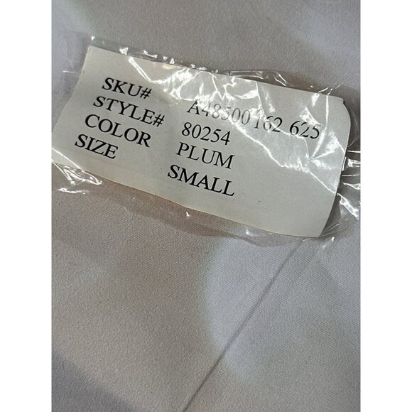 vintage QVC Denim & Co. Plum Corduroy Womens Small Zip Jacket Leather collar - Picture 5 of 13